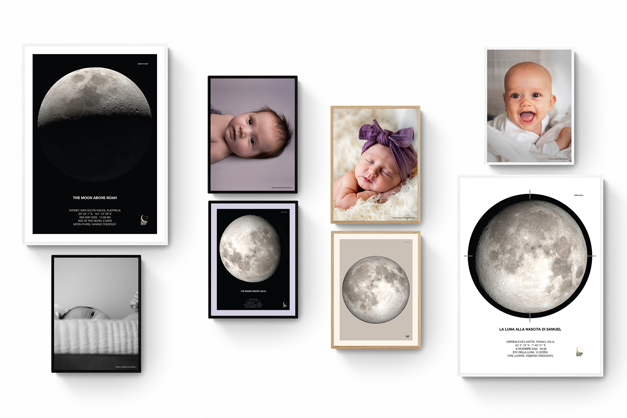 Stampa Su Tela Personalizzata Foto Collage Della Luna – Promisera Italia